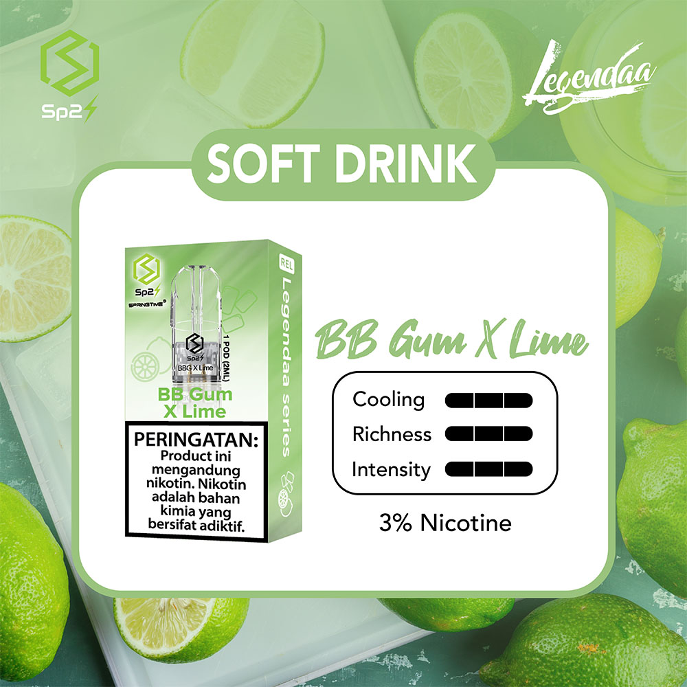 SP2S Pods Legendaa Bubblegum X Lime