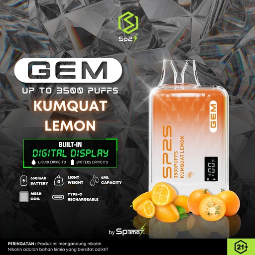 SP2S Disposable GEM Kumquat Lemon