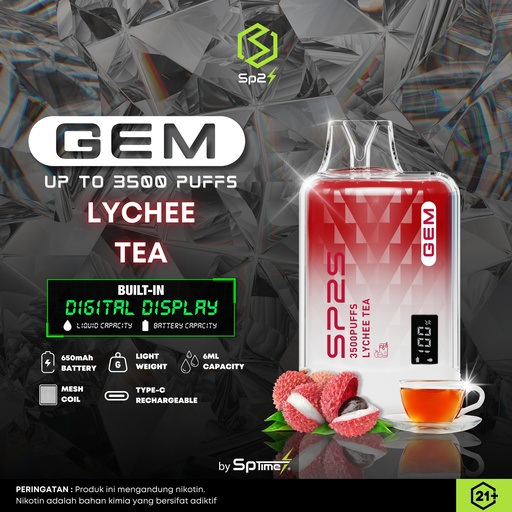 SP2S Disposable GEM Lychee Tea